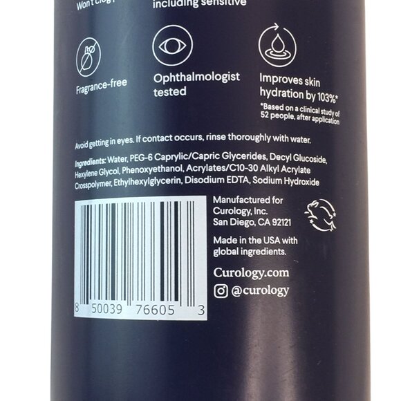 Curology Micellar Makeup Remover Silky Gel-Water 8.5 oz Lot of 4 - Picture 5 of 6